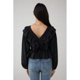 ラッフルショルダー長袖ブラウス | AZUL BY MOUSSY | 詳細画像28 