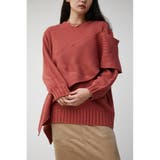 D/PNK3 | SHOULDER SLIT VOLUME KNIT TOPS | AZUL BY MOUSSY