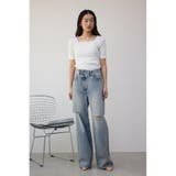 AZUL DENIM ダメージラップデニム | AZUL BY MOUSSY | 詳細画像15 