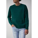 GRN | SWITCHING KNIT PULLOVER | AZUL BY MOUSSY