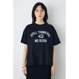 BLK | カスレプリントTシャツ | AZUL BY MOUSSY