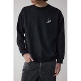 BLK | 筆記体バックプリント裏毛トップス | AZUL BY MOUSSY