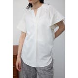 O/WHT1 | ラッフルスリーブスキッパーブラウス | AZUL BY MOUSSY