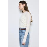 シアー素材ロングTシャツ | AZUL BY MOUSSY | 詳細画像3 