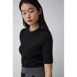 ハーフスリーブクルーネックニット | AZUL BY MOUSSY | 詳細画像14