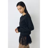 格上げVネックニット | AZUL BY MOUSSY | 詳細画像17 