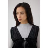 ベロアリボンベスト | AZUL BY MOUSSY | 詳細画像2 