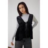 ベロアリボンベスト | AZUL BY MOUSSY | 詳細画像3 