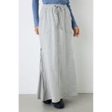 ジップデザイン裏毛ロングスカート | AZUL BY MOUSSY | 詳細画像12