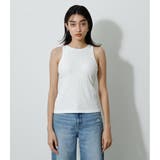 WHT | BASIC AMERICAN SLEEVE TANK TOP | AZUL BY MOUSSY