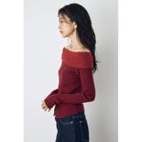 シャギーコンビジップオフショルニット | AZUL BY MOUSSY | 詳細画像24