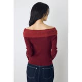 シャギーコンビジップオフショルニット | AZUL BY MOUSSY | 詳細画像25