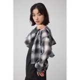 シアーチェックフードシャツ | AZUL BY MOUSSY | 詳細画像3 