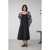 シアーチェックフードシャツ | AZUL BY MOUSSY | 詳細画像4 