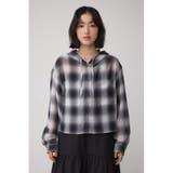 シアーチェックフードシャツ | AZUL BY MOUSSY | 詳細画像5 