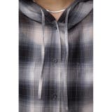 シアーチェックフードシャツ | AZUL BY MOUSSY | 詳細画像8 