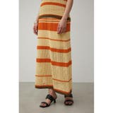 MULTI BORDER MESH KNIT SKIRT | AZUL BY MOUSSY | 詳細画像12