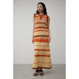 MULTI BORDER MESH KNIT SKIRT | AZUL BY MOUSSY | 詳細画像13