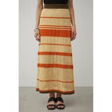 MULTI BORDER MESH KNIT SKIRT | AZUL BY MOUSSY | 詳細画像15