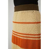 MULTI BORDER MESH KNIT SKIRT | AZUL BY MOUSSY | 詳細画像18