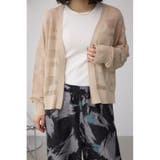 GREIGE | シアージップアップカーディガン | AZUL BY MOUSSY