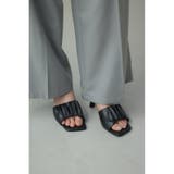 ギャザーストラップスクエアトゥサンダル | AZUL BY MOUSSY | 詳細画像12 