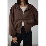 BRN | フェイクスエードフーディブルゾン | AZUL BY MOUSSY