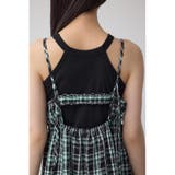 チェックキャミソール2WAYワンピース | AZUL BY MOUSSY | 詳細画像20 