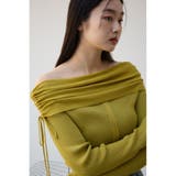ギャザーオフショルダーニットトップス | AZUL BY MOUSSY | 詳細画像23