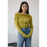 ギャザーオフショルダーニットトップス | AZUL BY MOUSSY | 詳細画像24