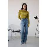 ギャザーオフショルダーニットトップス | AZUL BY MOUSSY | 詳細画像25