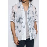 柄WHT5 | タイダイ柄メッシュシャツ | AZUL BY MOUSSY