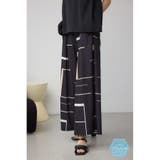 柄BLK5 | C/Tアイシーフィールタックワイドパンツ | AZUL BY MOUSSY