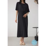 BLK | C/Tシャーベットカットソーワンピース | AZUL BY MOUSSY