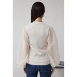 袖シアー長袖リブトップス | AZUL BY MOUSSY | 詳細画像7 