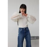 袖シアー長袖リブトップス | AZUL BY MOUSSY | 詳細画像3 