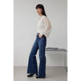 袖シアー長袖リブトップス | AZUL BY MOUSSY | 詳細画像4 