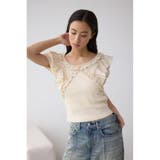 コンビネーション2WAYフリルトップス | AZUL BY MOUSSY | 詳細画像3 