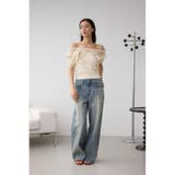 コンビネーション2WAYフリルトップス | AZUL BY MOUSSY | 詳細画像4 