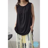 BLK | C/Tシャーベットノースリーブトップス | AZUL BY MOUSSY