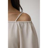 2WAYパフスリーブ配色ペプラムブラウス | AZUL BY MOUSSY | 詳細画像10 