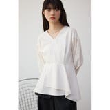 2WAYバルーンスリーブペプラムブラウス | AZUL BY MOUSSY | 詳細画像3