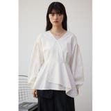2WAYバルーンスリーブペプラムブラウス | AZUL BY MOUSSY | 詳細画像5