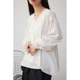 O/WHT1 | 2WAYバルーンスリーブペプラムブラウス | AZUL BY MOUSSY