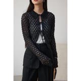 BLK | ポップコーンジャガードニット | AZUL BY MOUSSY