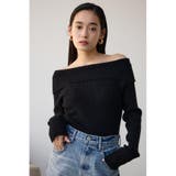 BLK | オフショルダーニット | AZUL BY MOUSSY
