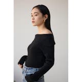 オフショルダーニット | AZUL BY MOUSSY | 詳細画像13