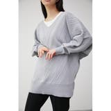 BIAS RIB LOOSE KNIT TOPS | AZUL BY MOUSSY | 詳細画像41