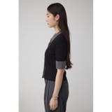 シャギーコンビポロニットトップス | AZUL BY MOUSSY | 詳細画像15 