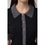 シャギーコンビポロニットトップス | AZUL BY MOUSSY | 詳細画像17 